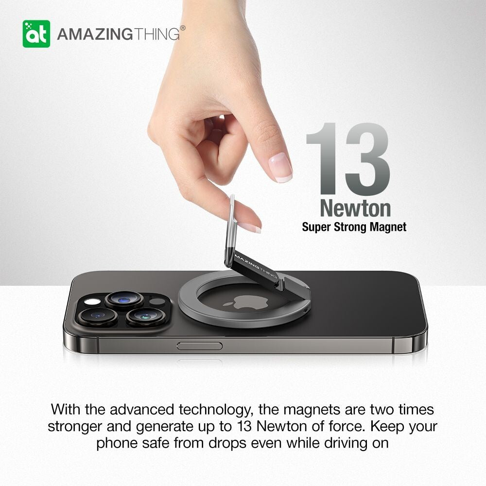 AMAZINGTHING Titan Phone Grip Stand Magsafe Magnetic Ring Aluminium Metal Stand