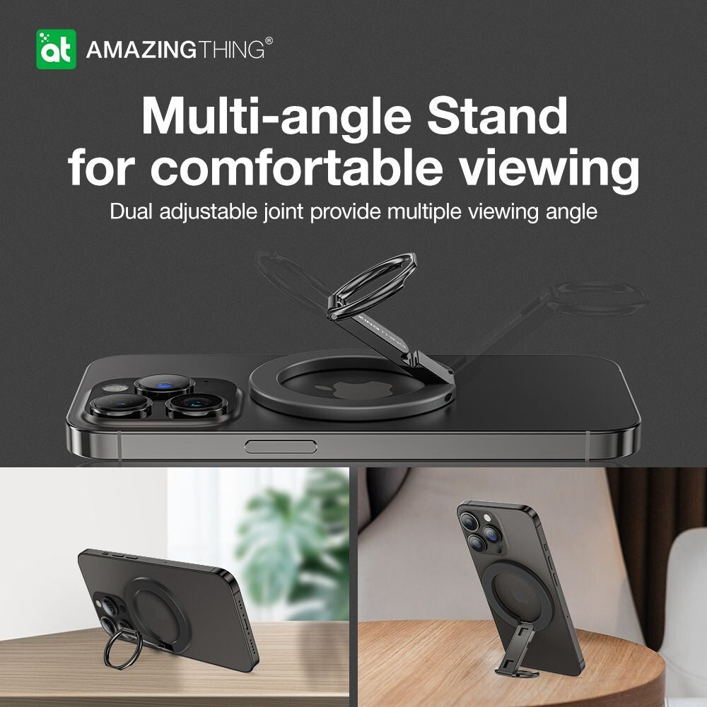 AMAZINGTHING Titan Phone Grip Stand Magsafe Magnetic Ring Aluminium Metal Stand