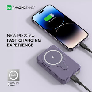 AMAZINGTHING 22.5W 10000mAh Fast Charger Magsafe Magnetic Portable Power Bank 