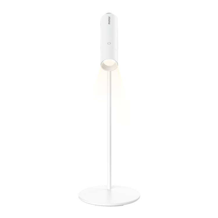 Momax SnapLux LED Lamp White Portable Rechargeable Light with USB-C Charging