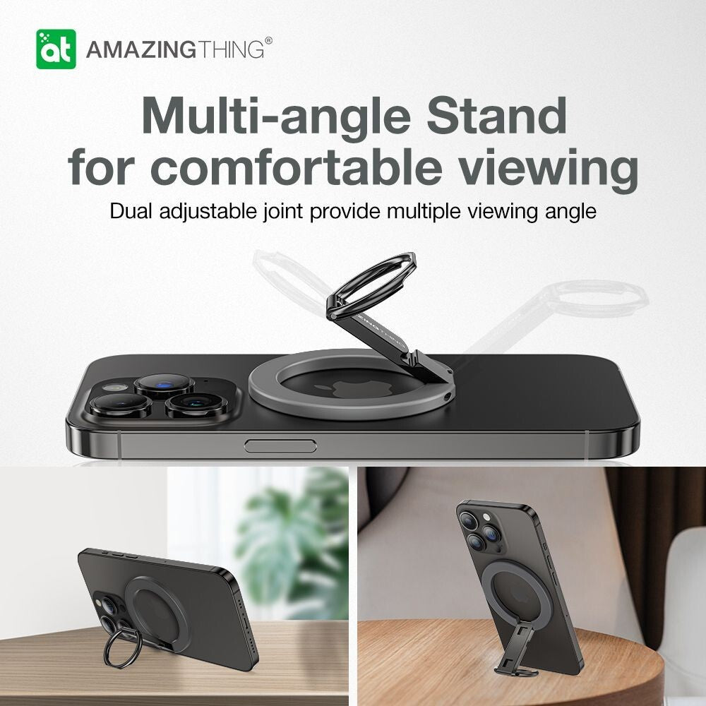 AMAZINGTHING Titan Phone Grip Stand Magsafe Magnetic Ring Aluminium Metal Stand