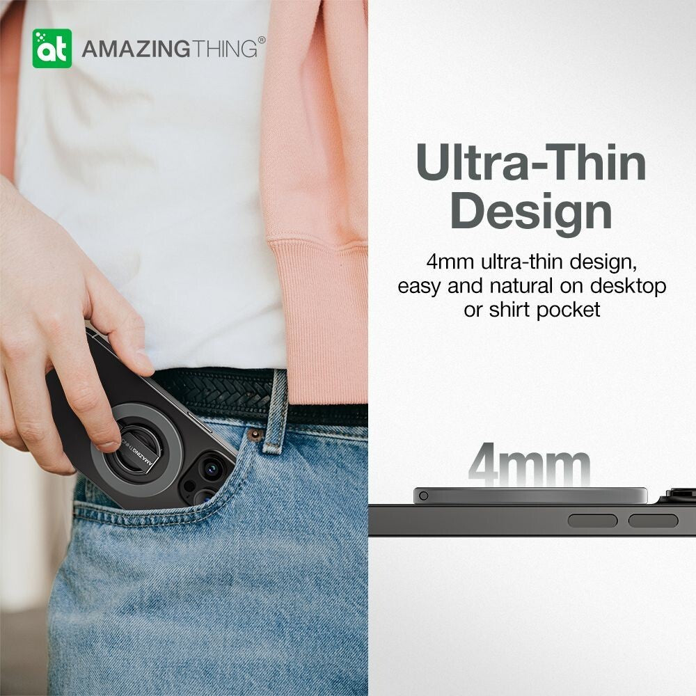 AMAZINGTHING Titan Phone Grip Stand Magsafe Magnetic Ring Aluminium Metal Stand