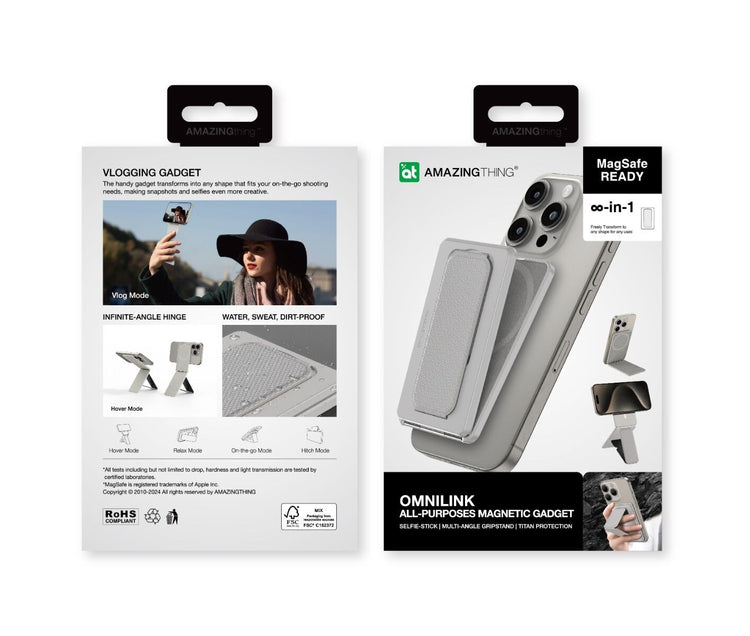 AMAZINGTHING Travel Mag Pro Omni-Link Magsafe Magnetic Phone Stand Holder