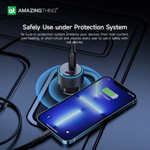 AMAZINGTHING Speed Pro 66W USB Type-C Fast Charge Car Adapter Cigarette Lighter