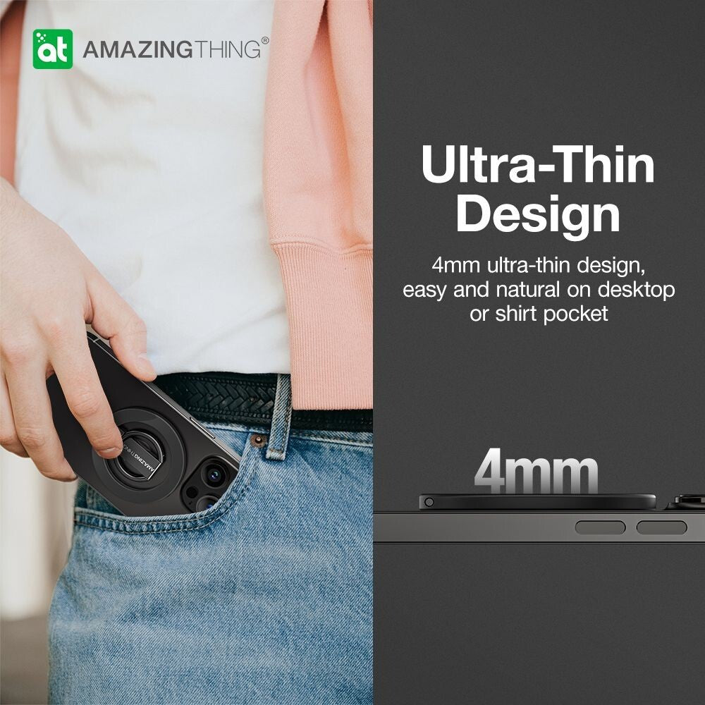 AMAZINGTHING Titan Phone Grip Stand Magsafe Magnetic Ring Aluminium Metal Stand