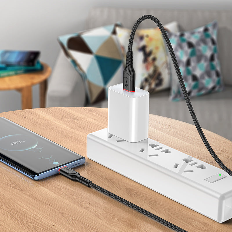 Hoco USB-A to USB-C Charging Cable Nylon Braided Fast Charging Data Sync X59