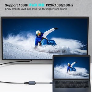 BENFEI USB 3.0 to HDMI Adapter in use