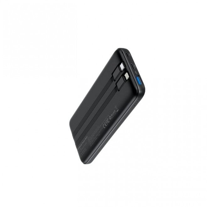 Choetech 10000mAh 22.5W Power Bank with Built-in USB-C and Lightning Cables