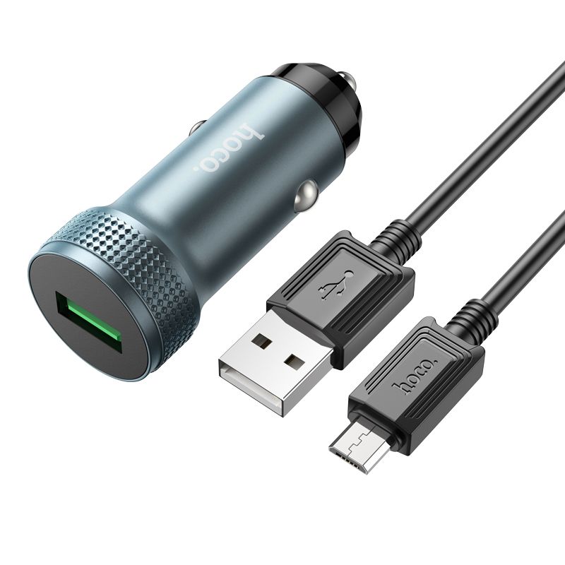 Hoco QC3.0 Car Charger Single Port Fast Charging Adapter Z49A