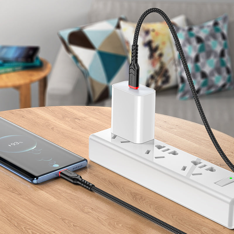 Hoco USB-C to USB-C 60W Fast Charging Cable Nylon Braided Data Sync X59