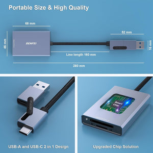 BENFEI SD 4.0 Card Reader in use