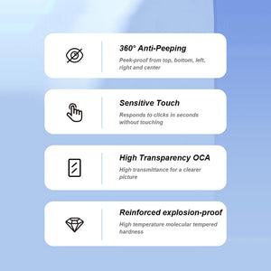 LITO Samsung Galaxy Z Fold 8 10 Pack D15 HD PRO Privacy Full Glass Full Glue-ESD Glue