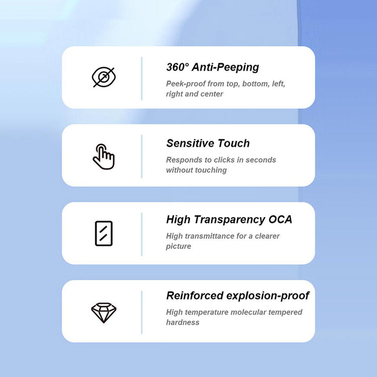 LITO Samsung Galaxy Z Fold 8 10 Pack D15 HD PRO Privacy Full Glass Full Glue-ESD Glue