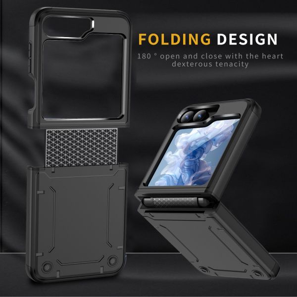 Blacktech Samsung Galaxy Z Flip 6 Armor Grip Hard Protective Case