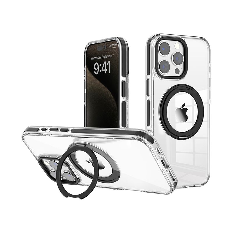 Blacktech iPhone 16 Pro Max Clear Hard Protective Back Magsafe Magnetic Case