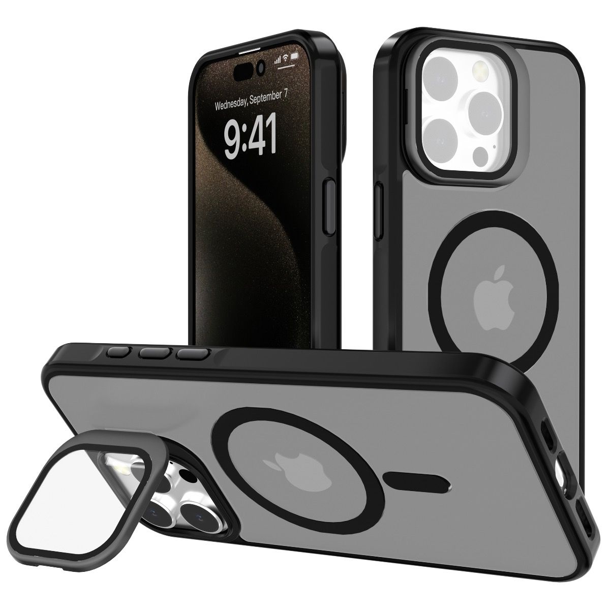 Blacktech Samsung S25 Protective Thick Cover Back Glass Camera Case