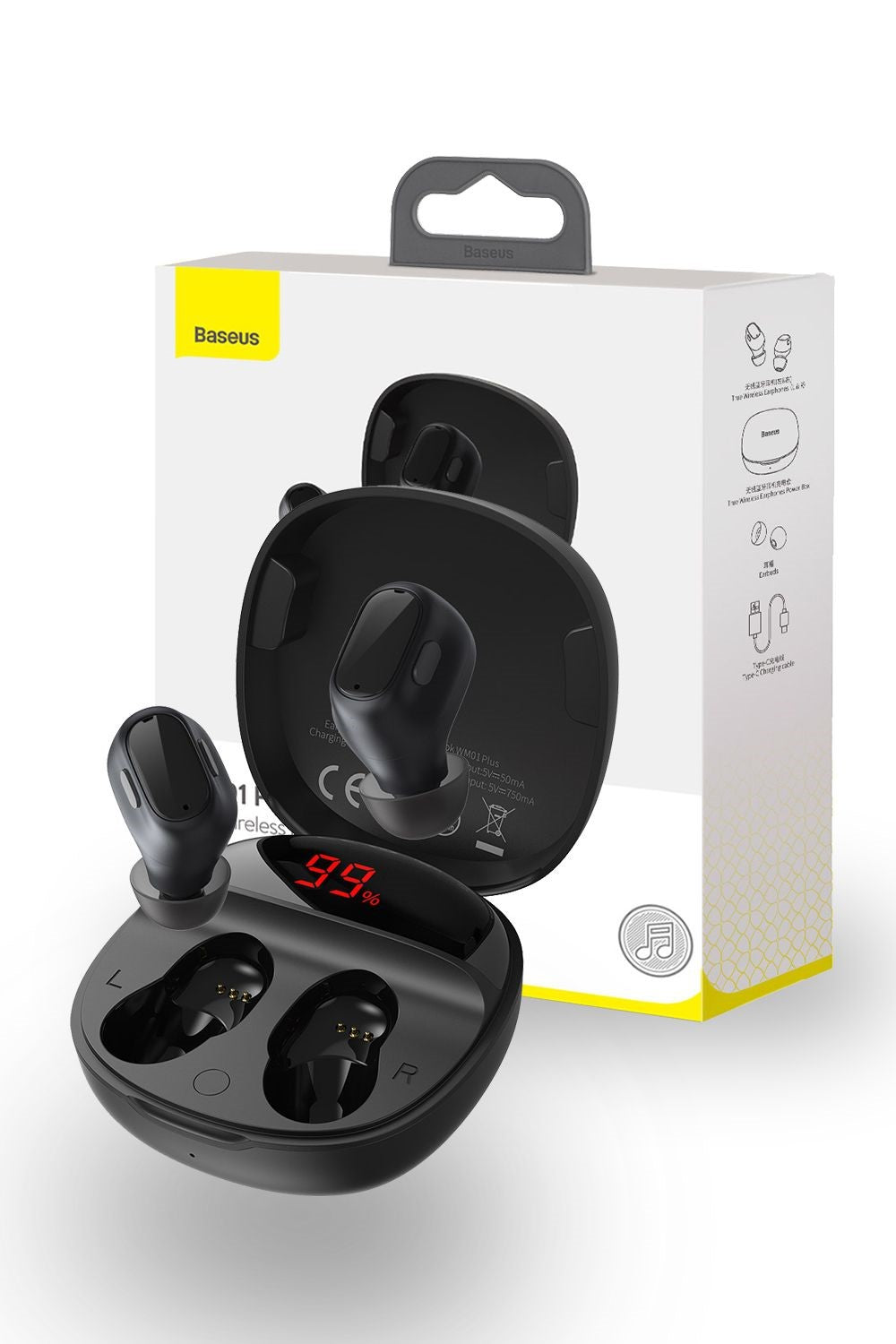 Baseus WM01 Plus Encok Bluetooth TWS Wireless Earphones