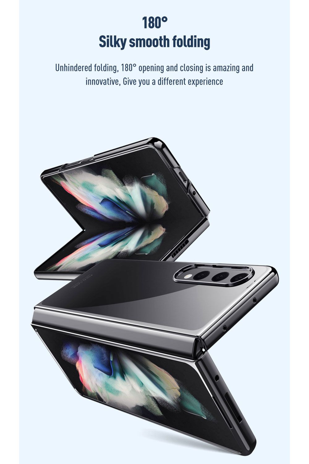 Blacktech Samsung Galaxy Z Fold 4 Superlative Slim Folding Protective Case