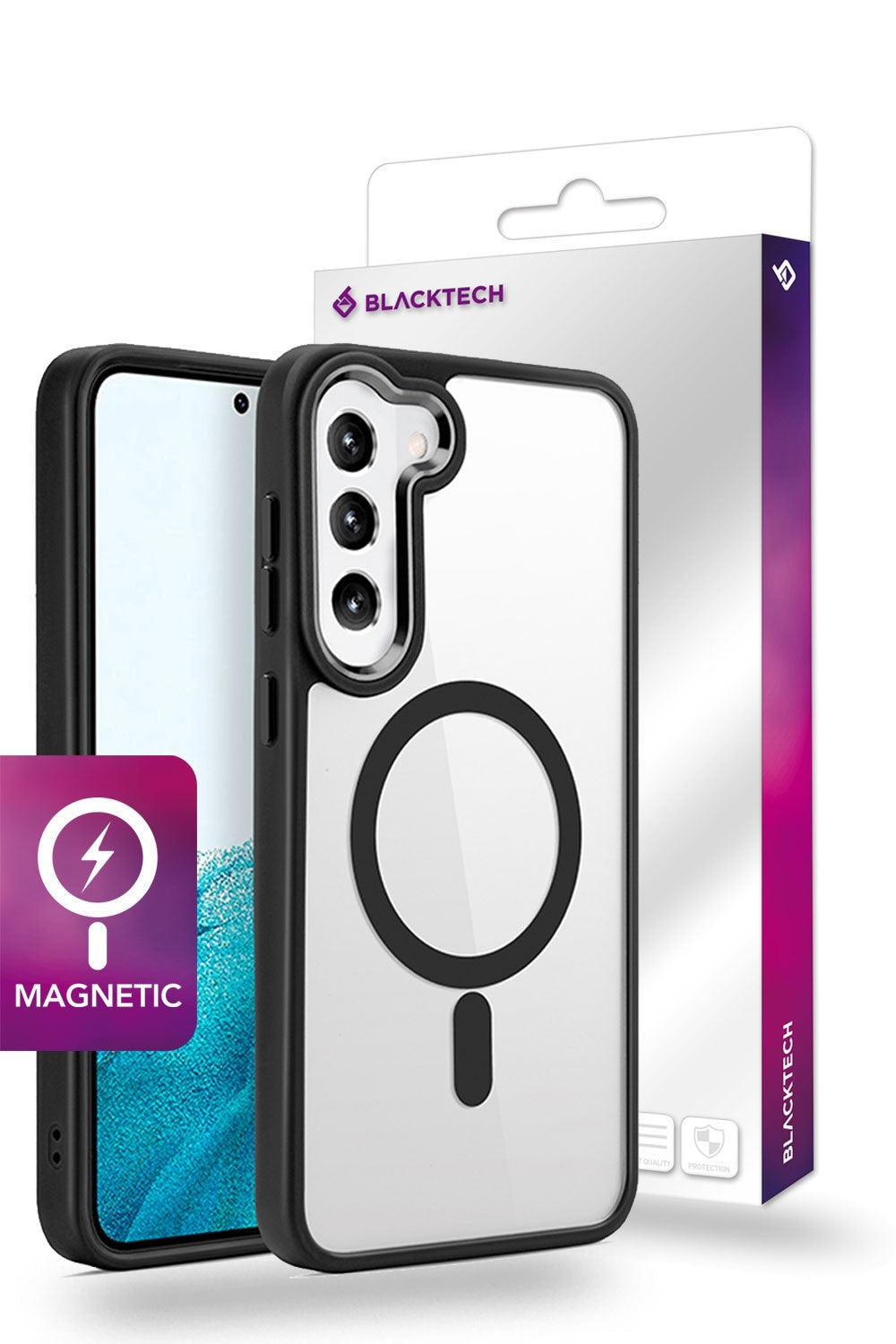 Blacktech Samsung Galaxy S25 Aurora Guard Magnetic Magsafe Protective Shockproof Case
