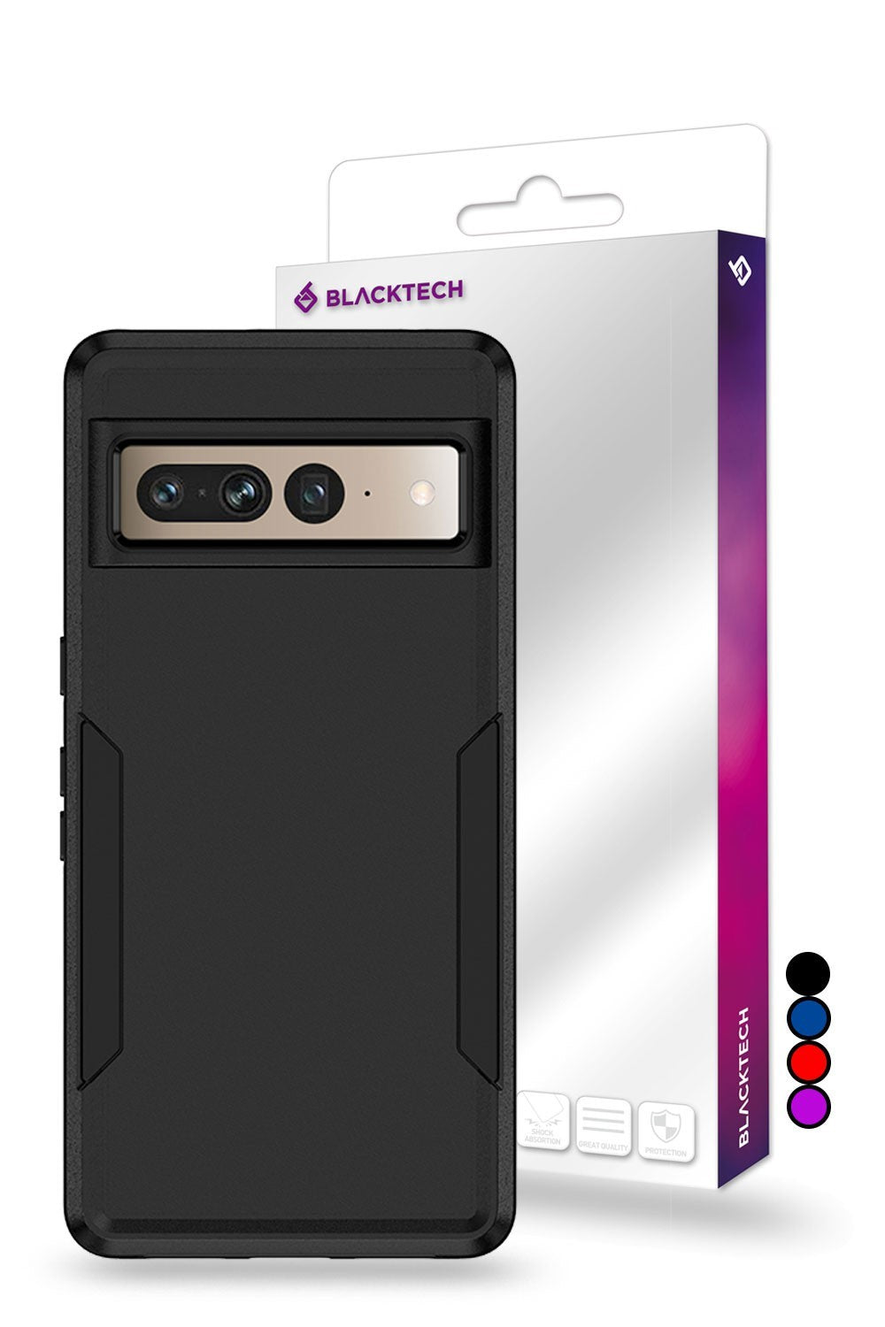 Blacktech Google Pixel 9 Pro XL Commuter Protective Shockproof Case