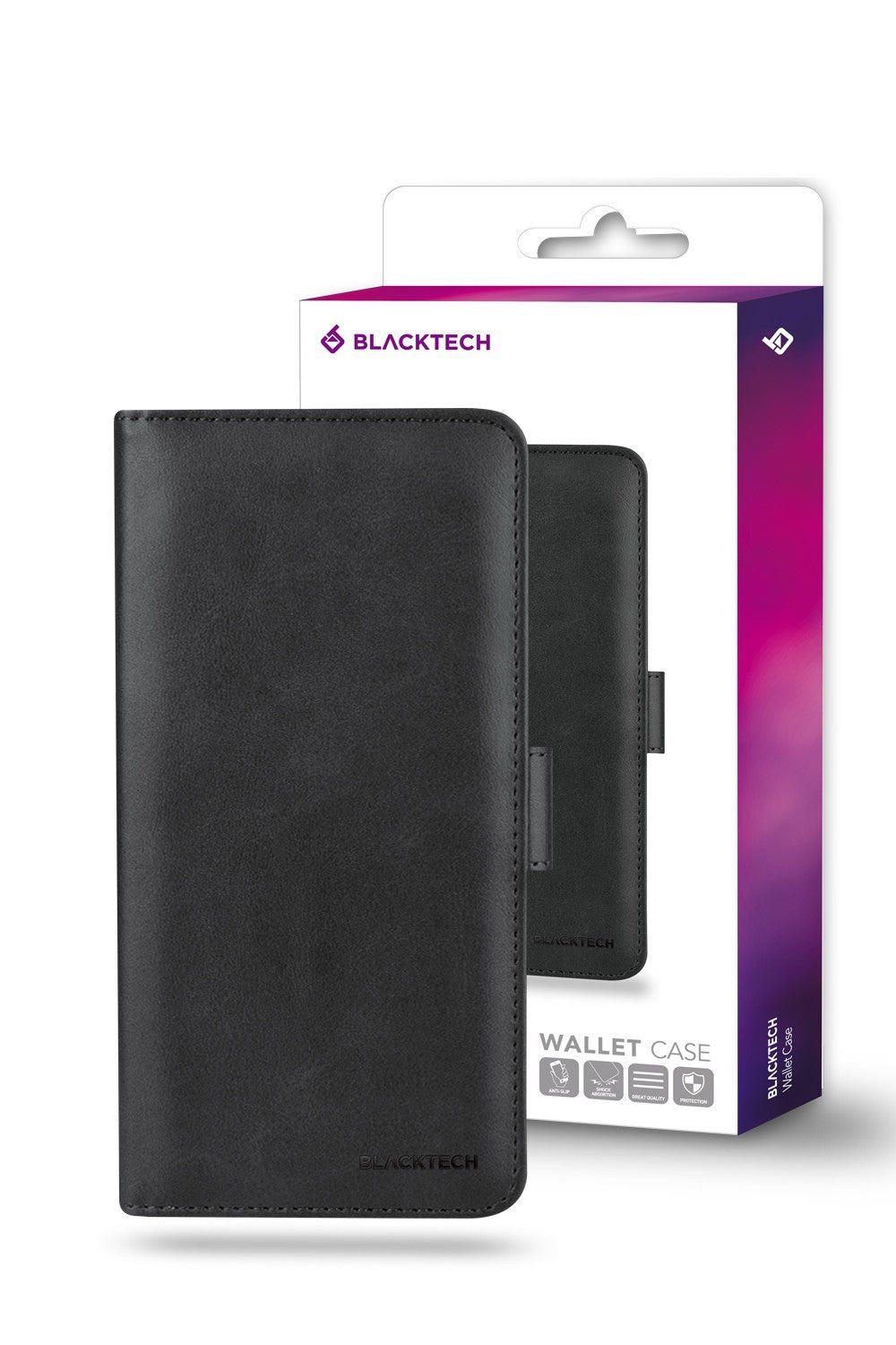 Blacktech iPhone 13 Pro Max Centurion Wallet Card Leather Case