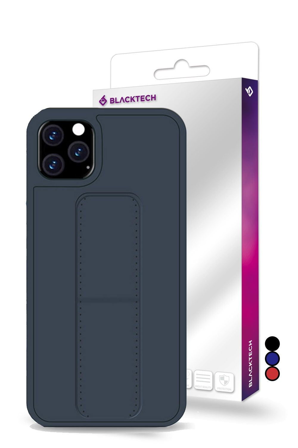 Blacktech Samsung Galaxy S25 Ultra Protective Case with Magnetic Stand