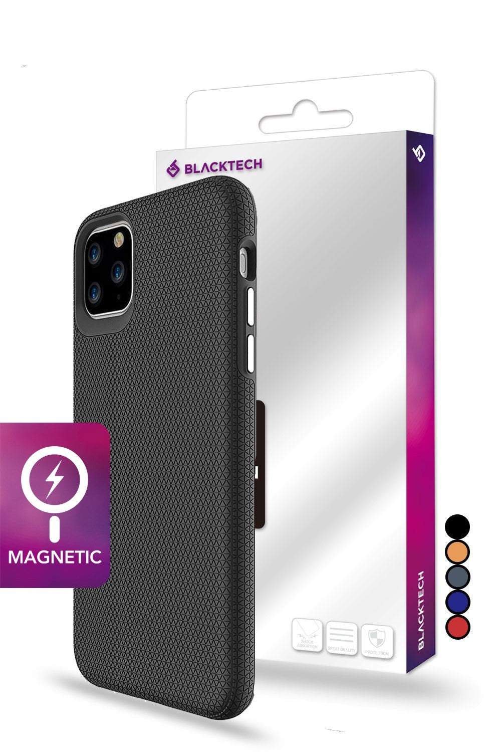 Blacktech Samsung Galaxy S25 Edge Triangle Armour Rugged Magnetic Magsafe Protective Case