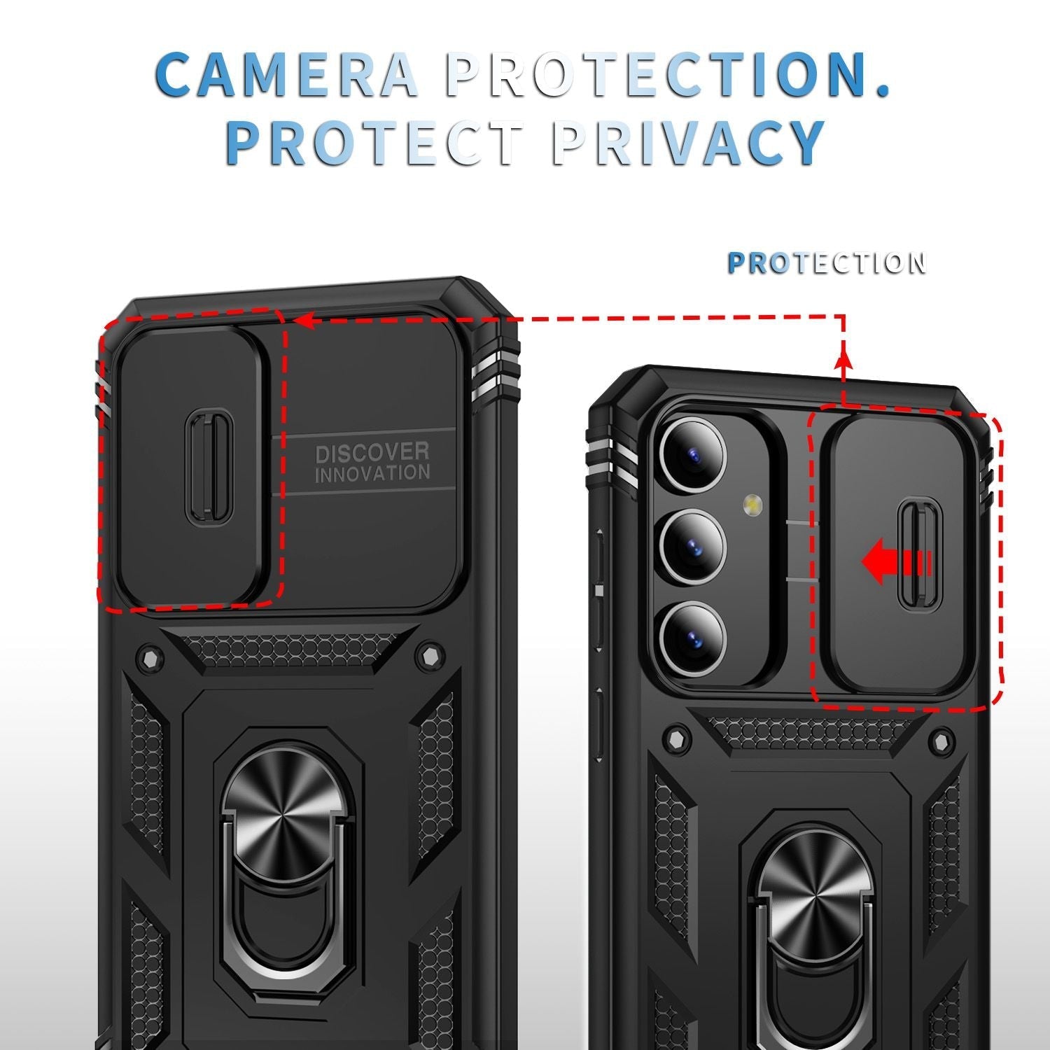 Blacktech Samsung Galaxy S25 Plus Flex Magnetic Magsafe Rugged Case + Camera Slider / Stand