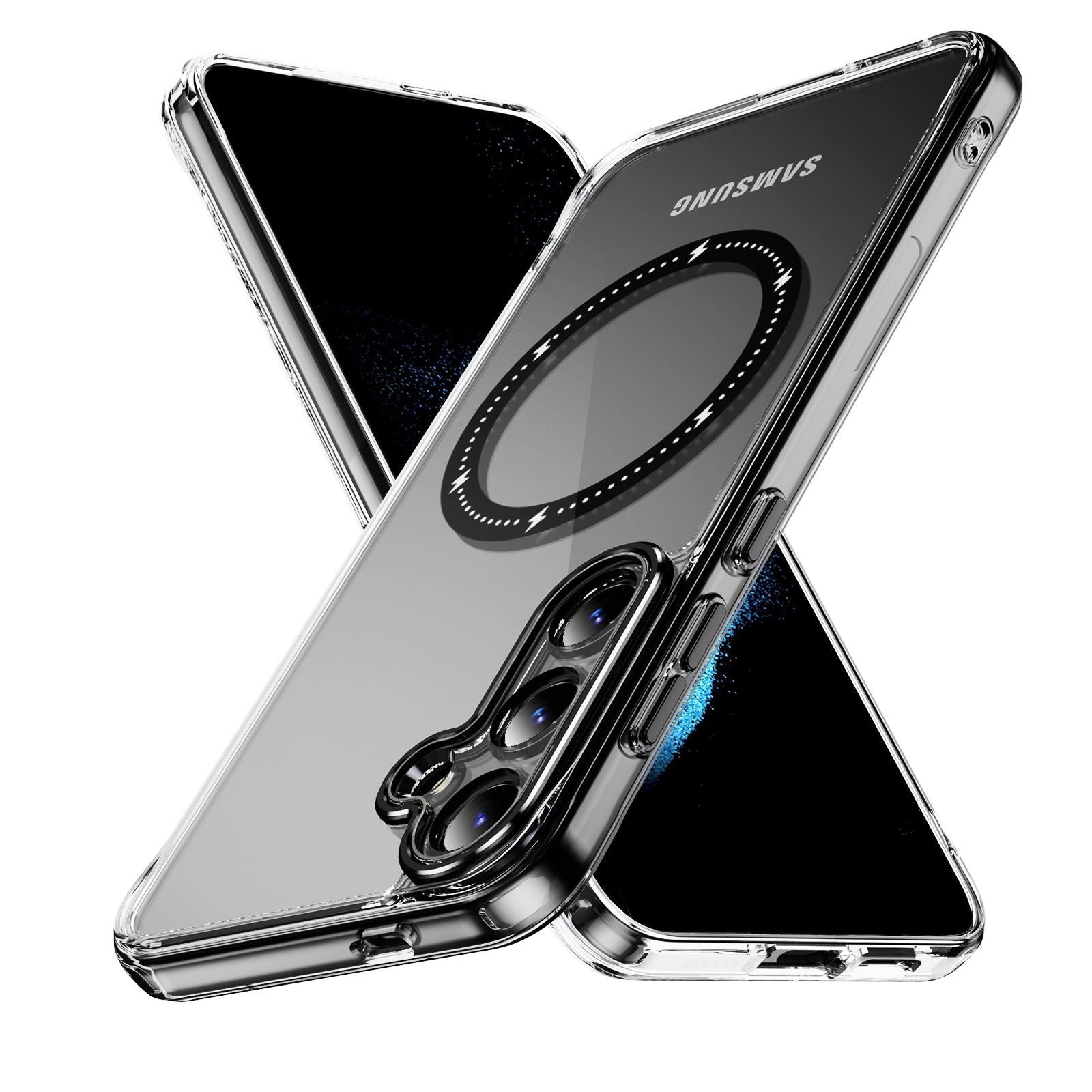 Blacktech Samsung Galaxy S25 Magnetic Magsafe Protective Shockproof Airbag Case