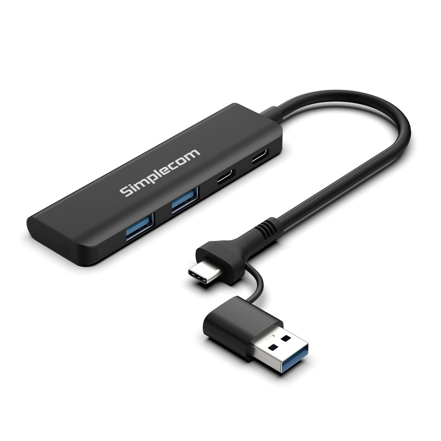 Simplecom 2 in 1 USB-A + USB-C 4 Port Combo Hub USB 3.2 Gen 1