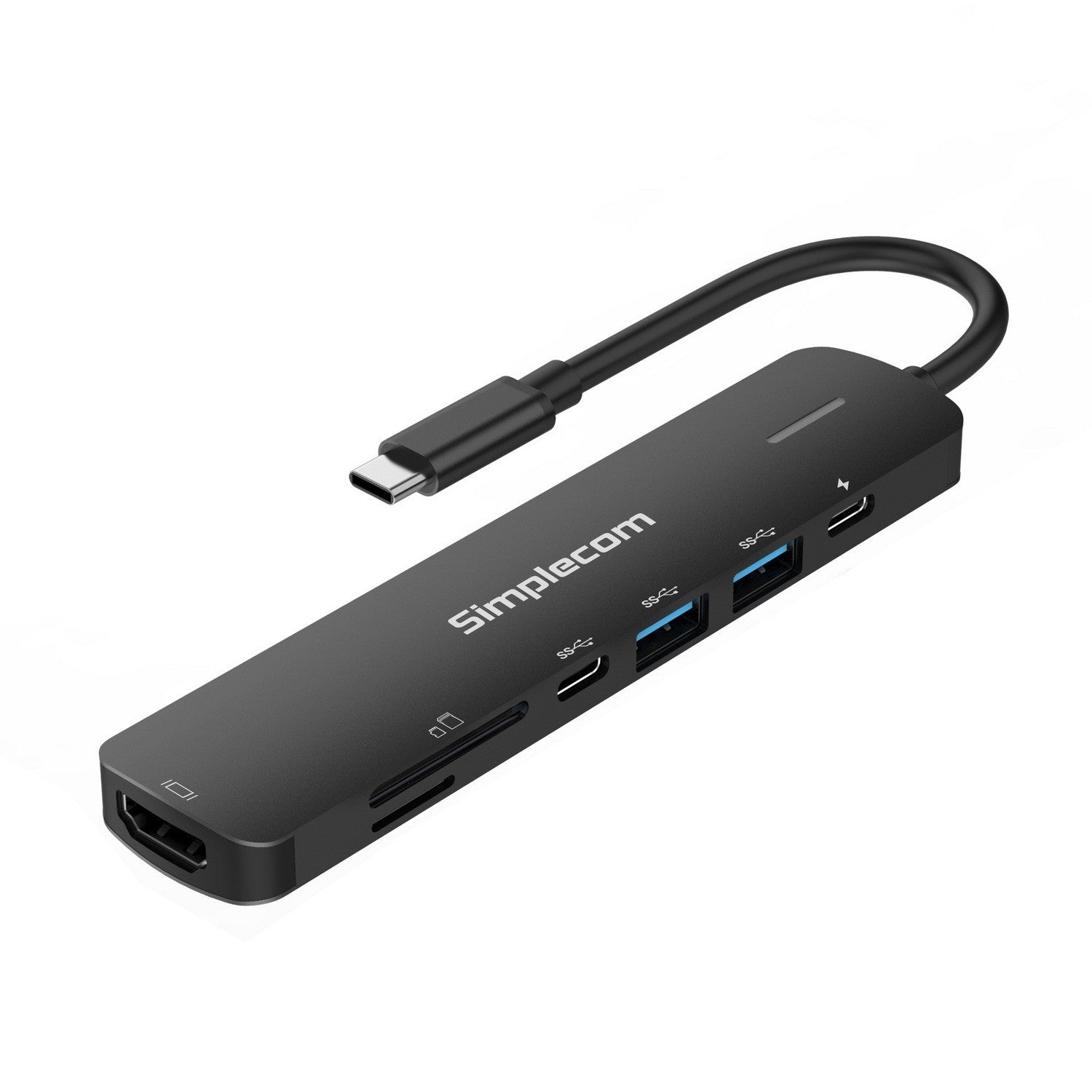 Simplecom 7 in 1 USB-C Hub Docking Station Adapter HDMI USB-C USB SD
