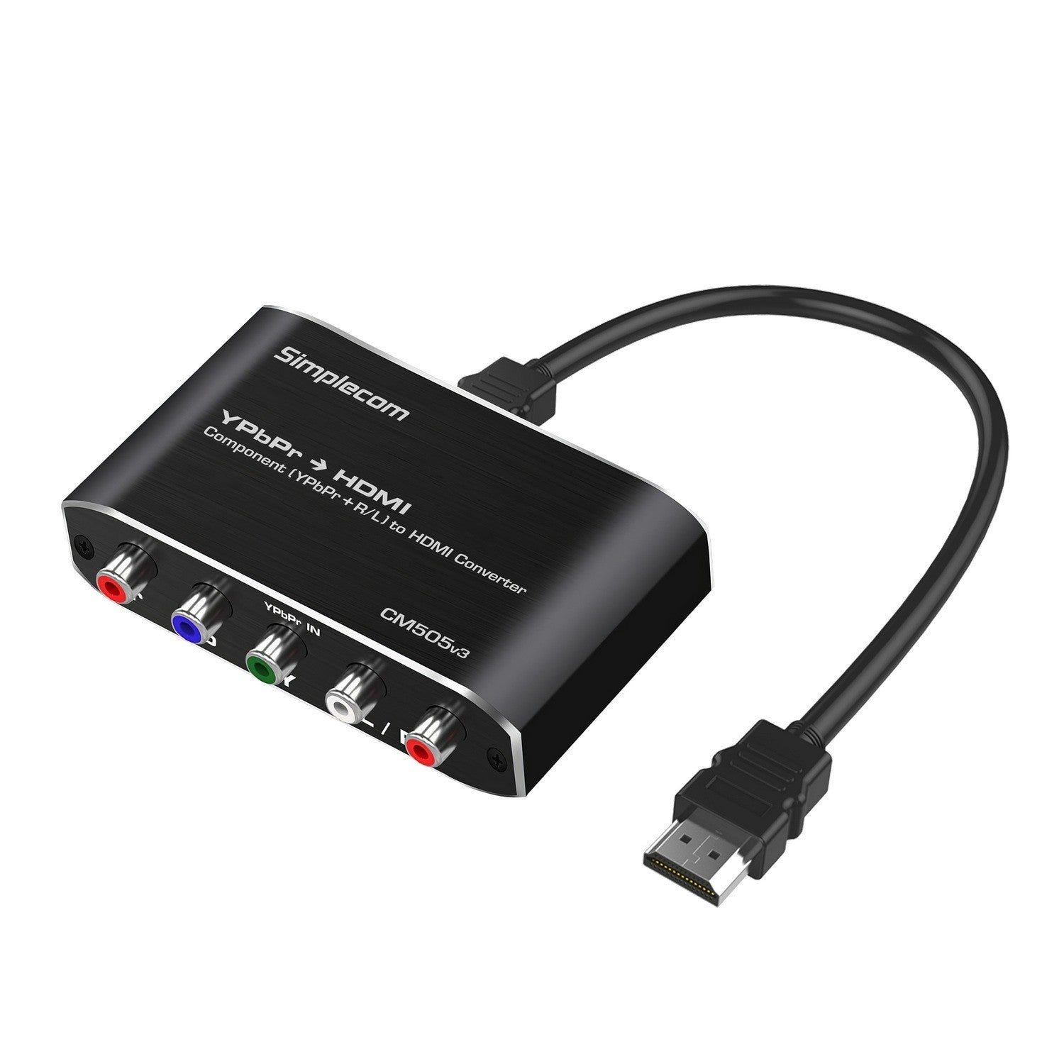 Simplecom Component (YPbPr + Stereo R/L) to HDMI Converter Full HD 1080p