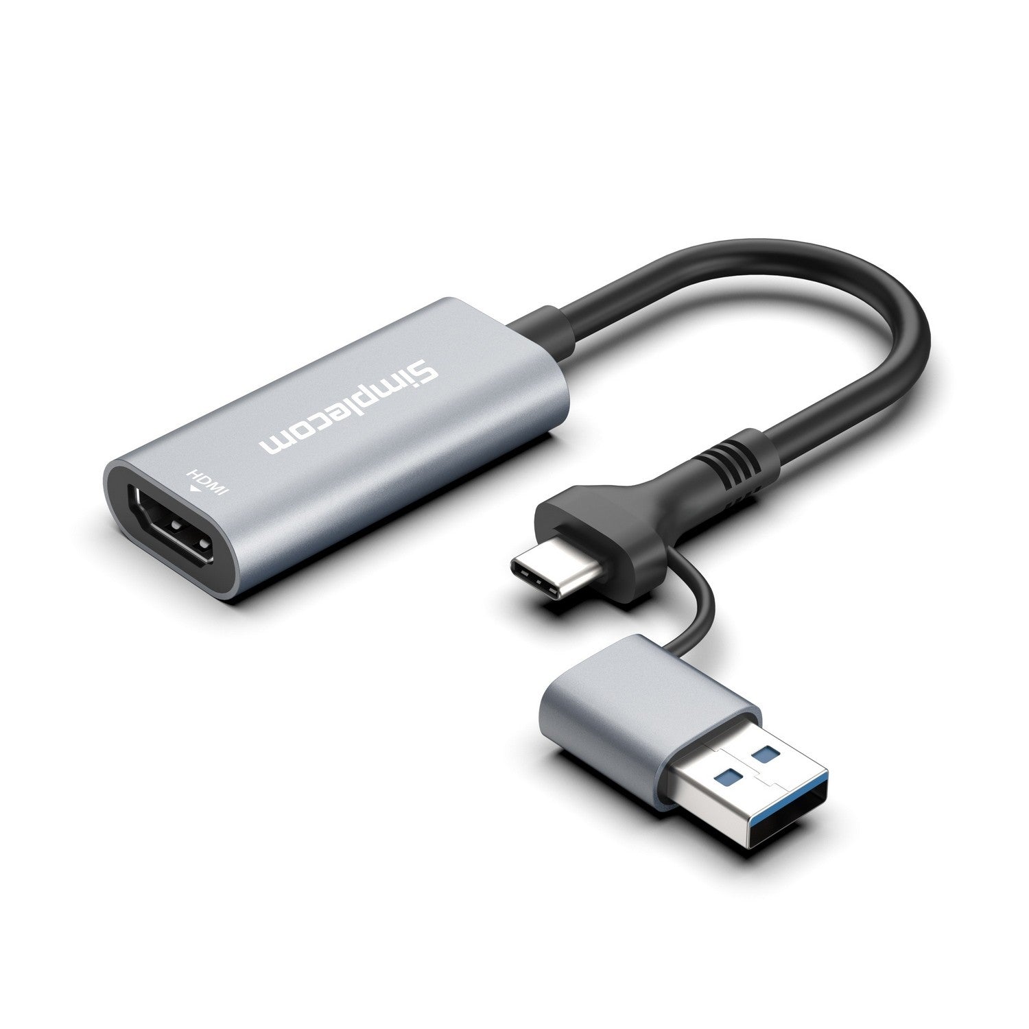 Simplecom USB 3.0 and USB-C to HDMI Video Card Adapter Full HD 1080p