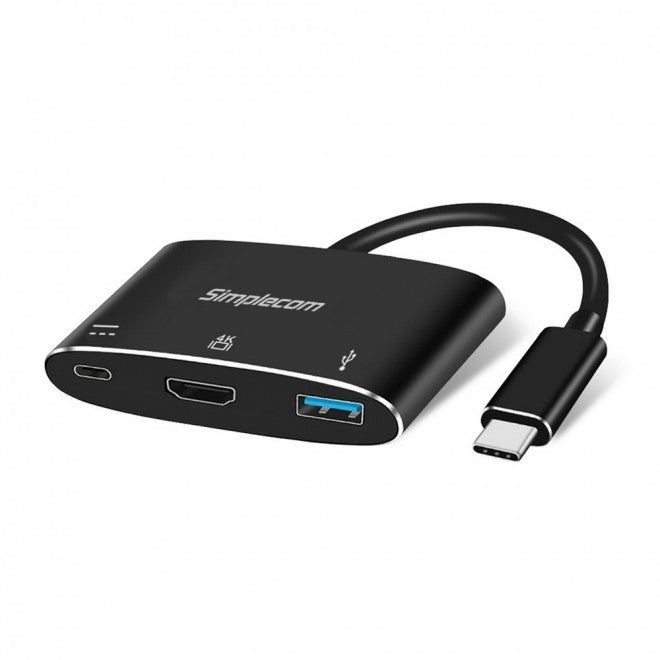 Simplecom 3 in 1 USB-C to HDMI USB Hub Converter