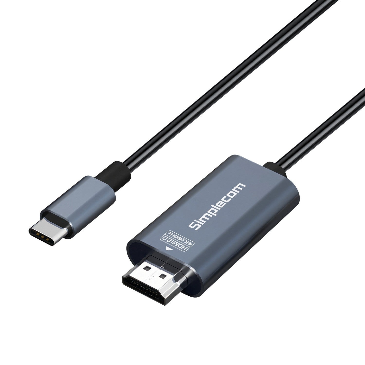 Simplecom USB-C Type-C to HDMI 2.0 Cable HDCP 4K 60Hz - 2m