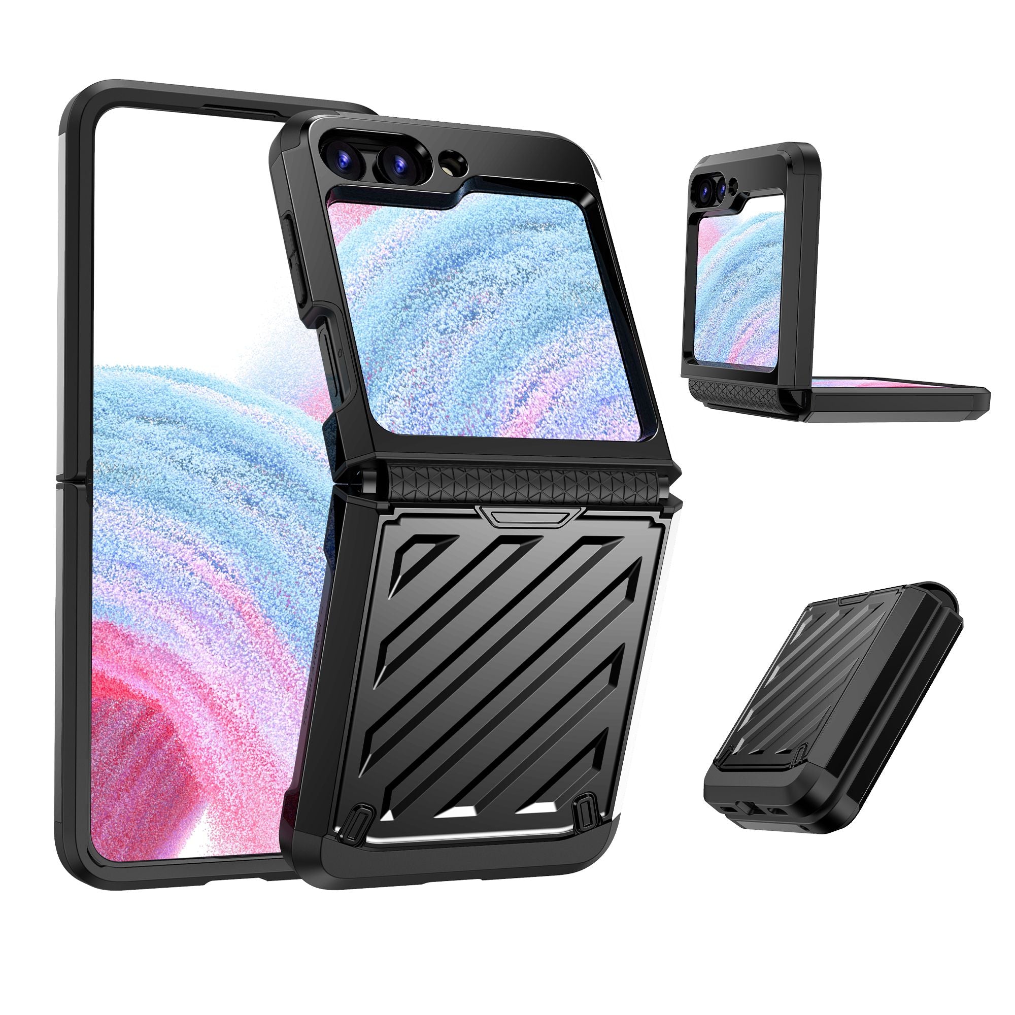 Blacktech Samsung Galaxy Z Flip 5 Rugged Protective Shockproof Case