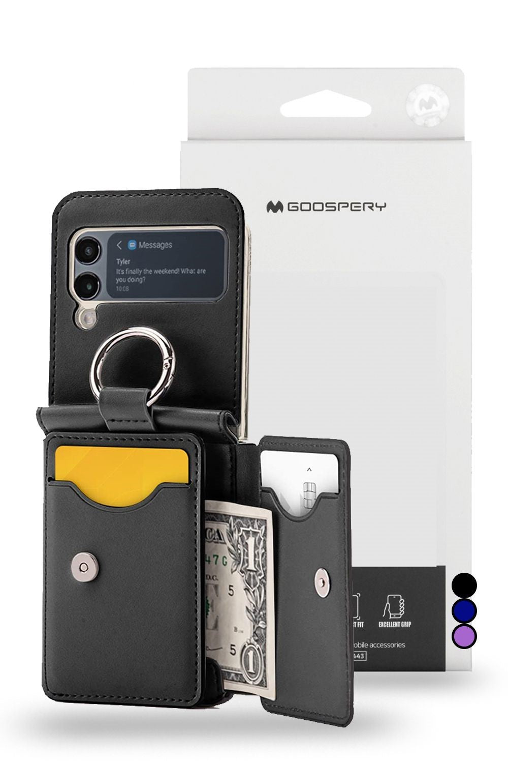 Goospery Mercury Samsung Galaxy Z Flip 5 Flex Diary Wallet Flip Case