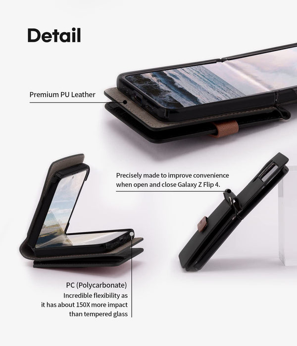 Goospery Mercury Samsung Galaxy Z Flip Premium Leather Wallet Flip Case