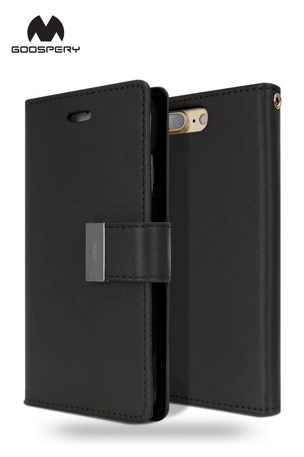 Goospery Mercury iPhone 16 Pro Max Rich Diary Double Wallet Flip Case