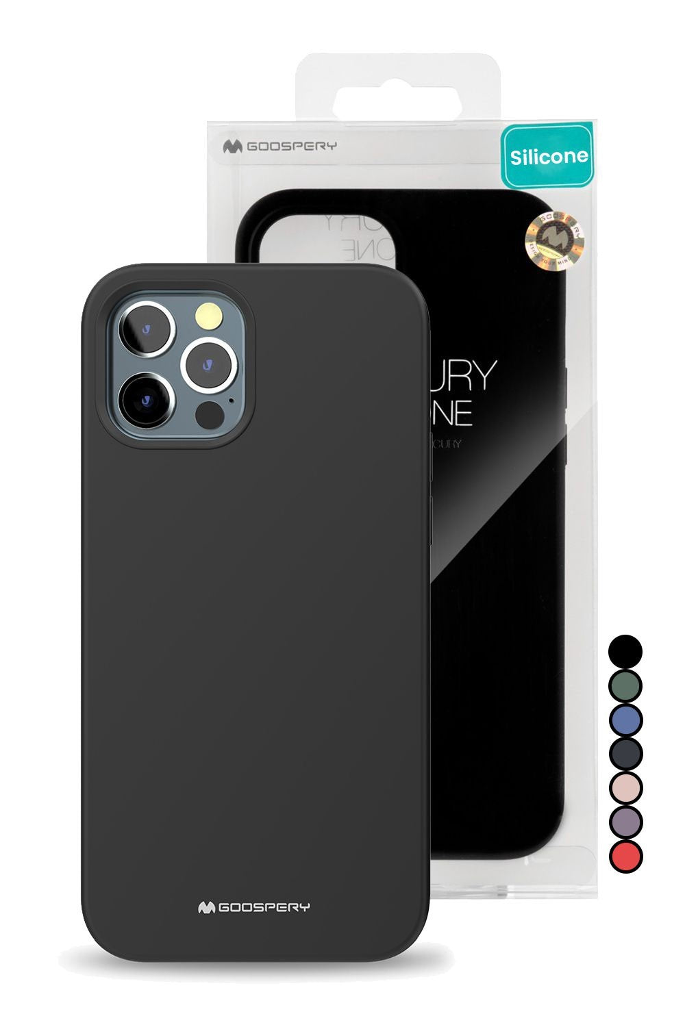 Goospery Mercury iPhone 16 Plus Silicone Plustective Case