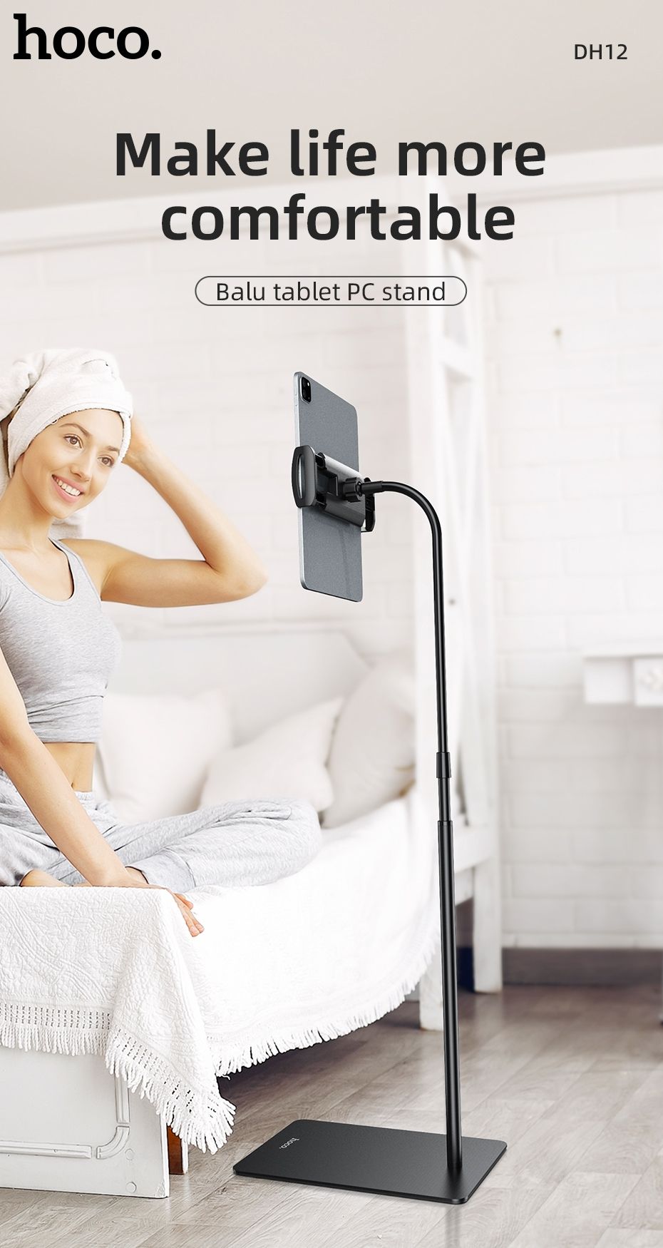 Hoco Adjustable Tablet Stand Desk Holder for iPad Tablet DH12