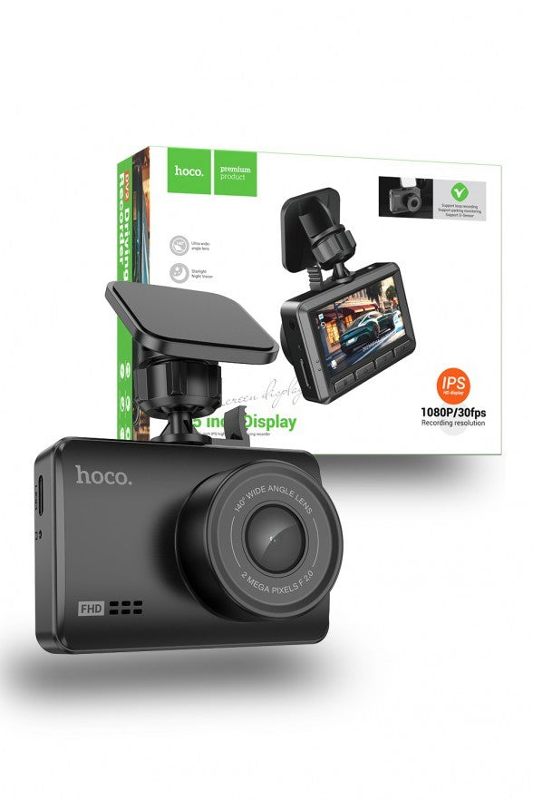 Hoco Car Camera Driving Recorder 1080p Dashcam with Display DV2