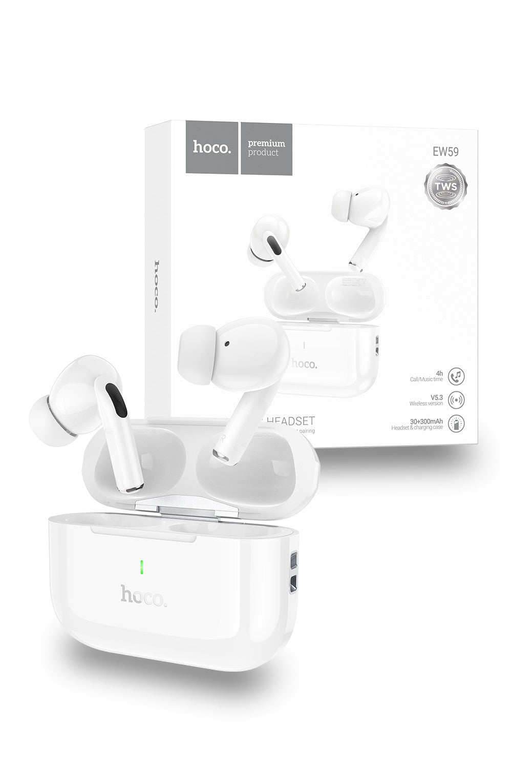 Hoco Bluetooth Wireless Earphones Earpods Stereo Sound 4 Hours Playtime EW59