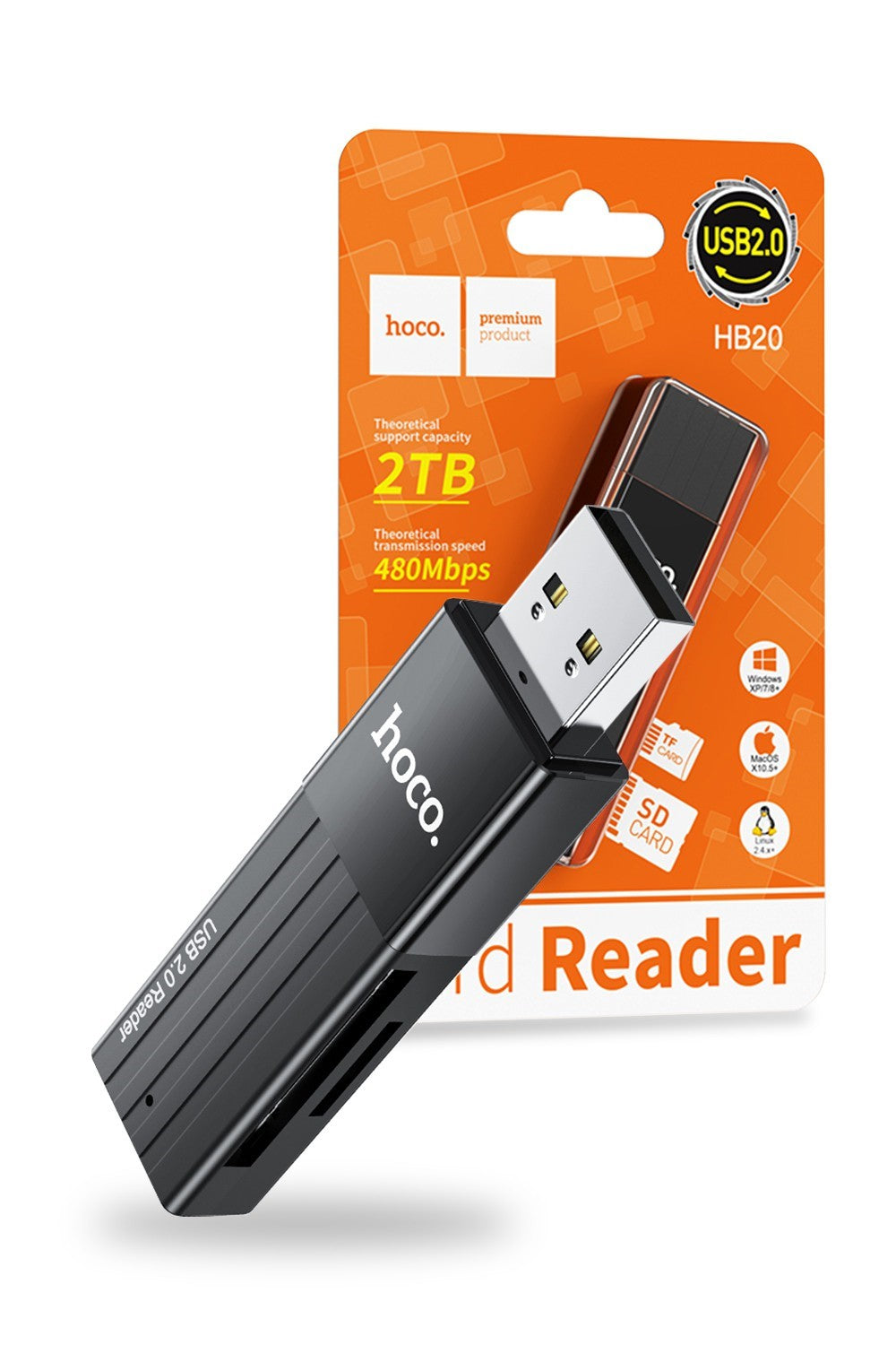 Hoco USB 3.0 Card Reader 2 in 1 Micro SD TF OTG HB20