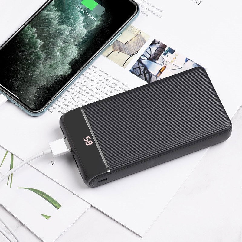 Hoco 20000mAh 3 Port Power Bank Portable Charger USB Fast Charge