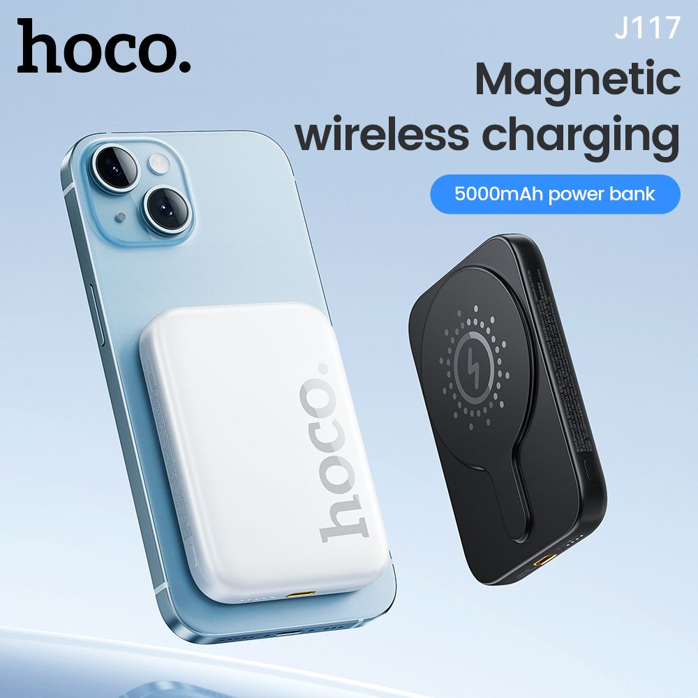 Hoco 20W 5000mAh Magsafe Magnetic Mini Wireless Charging Power Bank J1