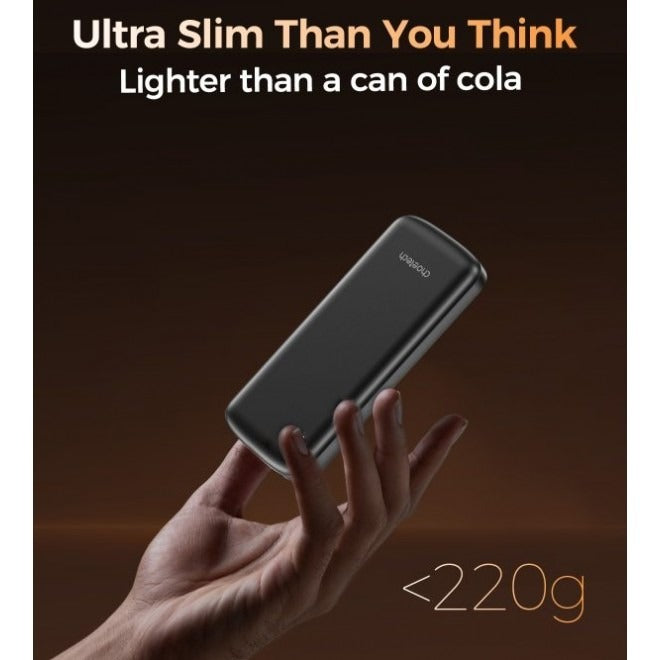 Choetech 10000mAh Ultra Slim Power Bank USB-C USB-A Dual Port Charger
