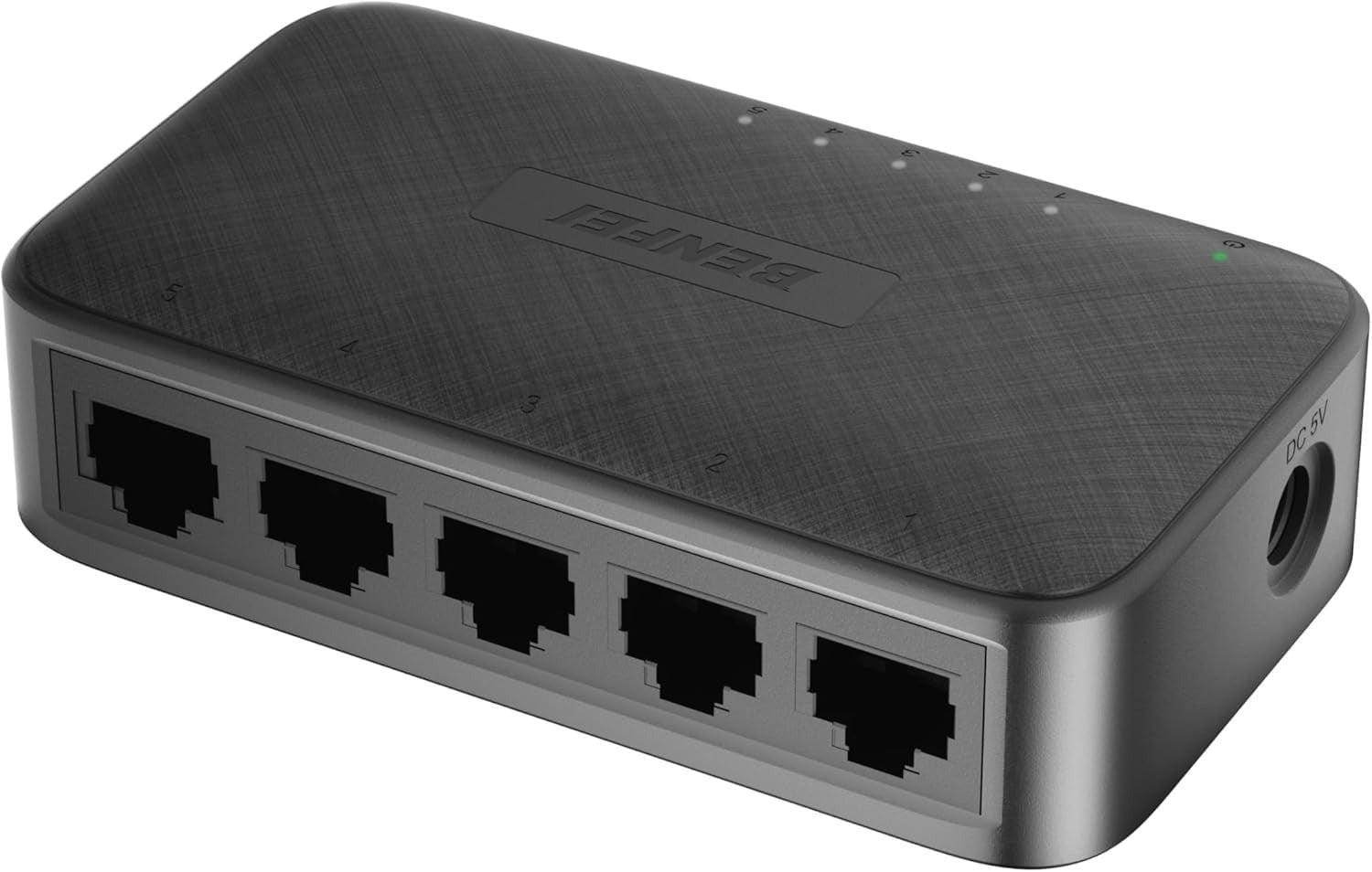 BENFEI 5-Port Gigabit Ethernet Switch 10/100/1000Mbps Network LAN Hub