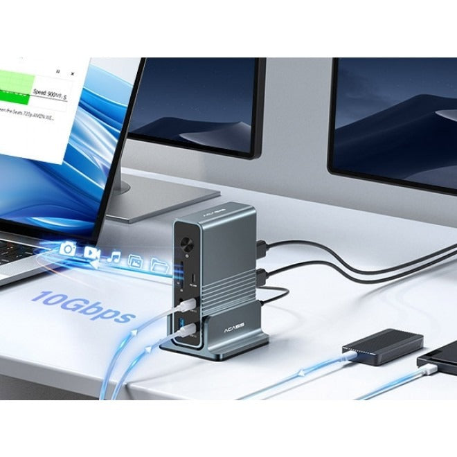 ACASIS 15 in 1 USB-C Docking Station Triple Display Dual HDMI DP for Laptop