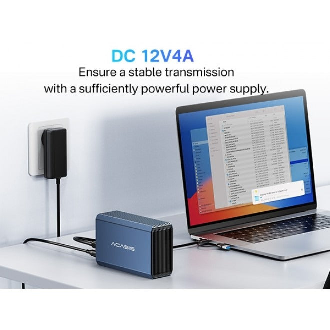 ACASIS Dual Bay RAID Hard Drive Enclosure 2.5/3.5 Inch SATA USB 3.2 5Gbps Dock